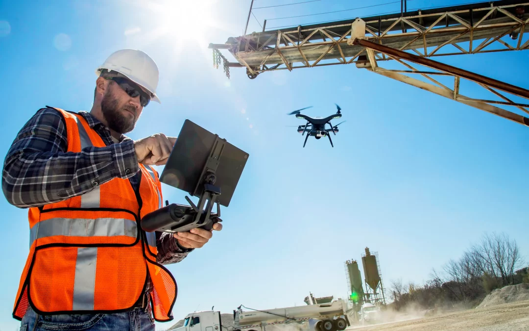 Seguridad con drones para obras de construcción