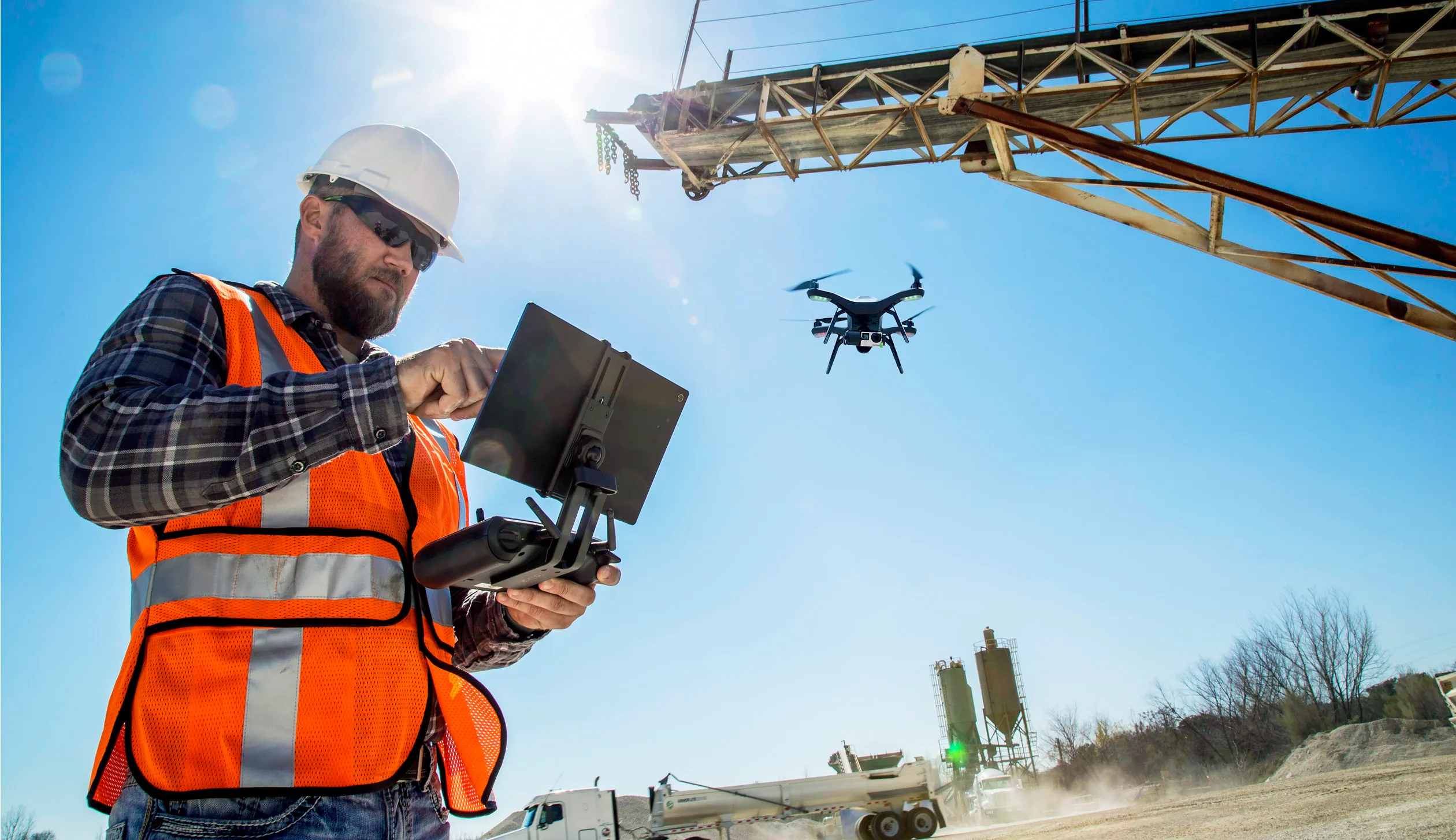 Seguridad con drones para obras de construcción